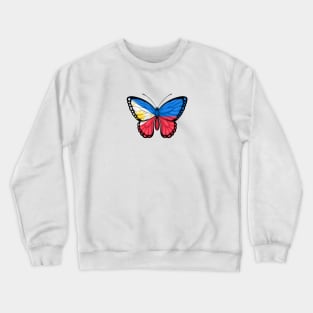 Filipino Flag Butterfly Crewneck Sweatshirt